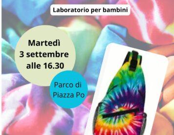 Bentornati in città! Pronti per imparare la tecnica del Tie Dye? Realizzeremo un coloratissimo zainetto per il nostro tempo libero o per l'attività sportiva.