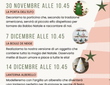 Il Natale è alle porte e quale modo migliore per entrare nello spirito natalizio se non con un pizzico di creatività? 🎅 Siete invitati ai Laboratori Creativi di Natale, dove i vostri bambini potranno divertirsi, esprimere la loro fantasia e creare piccoli capolavori natalizi! Regalate ai vostri bambini un pomeriggio di magia, creatività e tanta gioia natalizia! 🌟