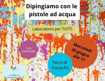 ULTIMO LABORATORIO PRIMA DELLE VACANZE! Un'esperienza senza precedenti, dove l'arte incontra il divertimento: spruzzare, schizzare e creare opere d'arte uniche utilizzando pistole ad acqua caricate con colori vivaci. Questo laboratorio è perfetto per bambini di tutte le età e per chiunque voglia esplorare nuove forme di espressione creativa. Vi aspettiamo per un pomeriggio pieno di colore, creatività e risate!